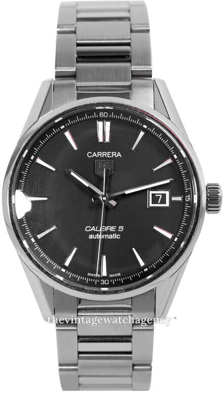 TAG Heuer Carrera Calibre 5 WAR211A.BA0782 39mm Stainless steel Black