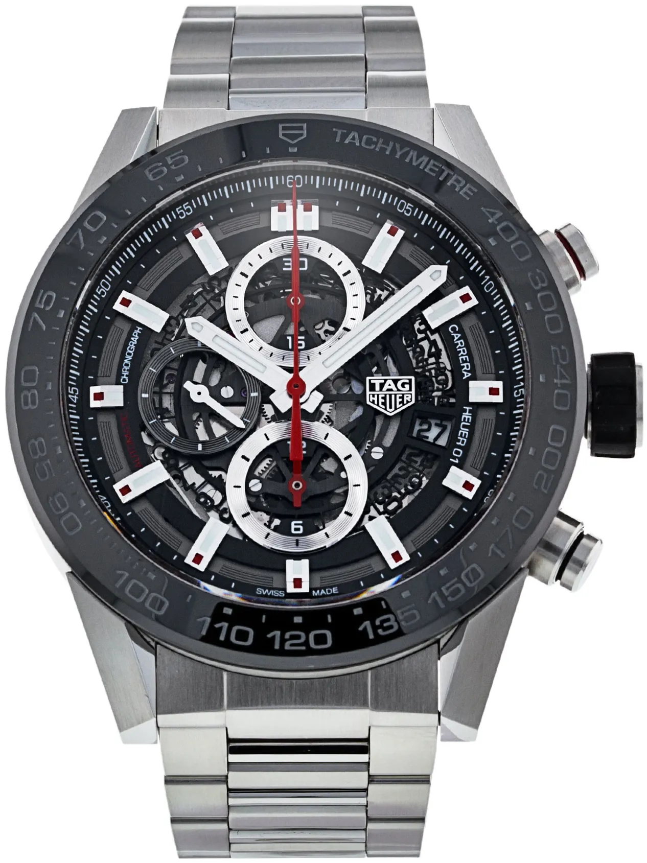 TAG Heuer Carrera CAR2A1W.BA0703 43mm Stainless steel Skeleton