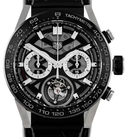 TAG Heuer Carrera CAR5A8Y.FC6377 45mm Titanium Black 1