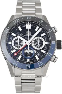 TAG Heuer Carrera CBG2A1Z.BA0658 Ceramic and Stainless steel Black skeleton dial