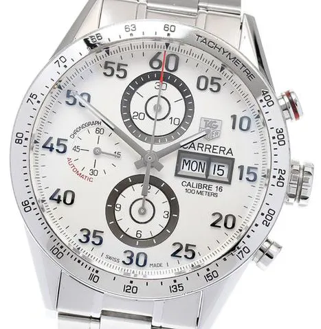 TAG Heuer Carrera CV2A11.BA0796 44mm Stainless steel White