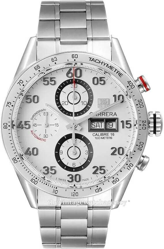 TAG Heuer Carrera CV2A11.BA0796 43mm Stainless steel White