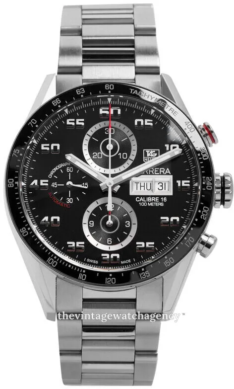 TAG Heuer Carrera CV2A1R.BA0799 43mm Stainless steel Black