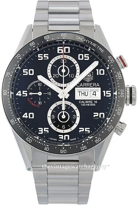 TAG Heuer Carrera CV2A1R.BA0799 43mm Stainless steel Black