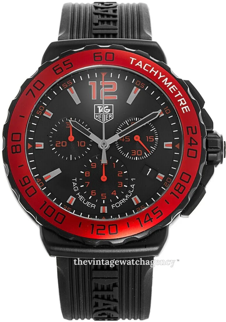 TAG Heuer Formula 1 CAU1117.FT6024 42mm Stainless steel Black