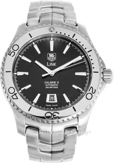 TAG Heuer Link WJ201A.BA0591 Stainless steel Black , luminescent hands