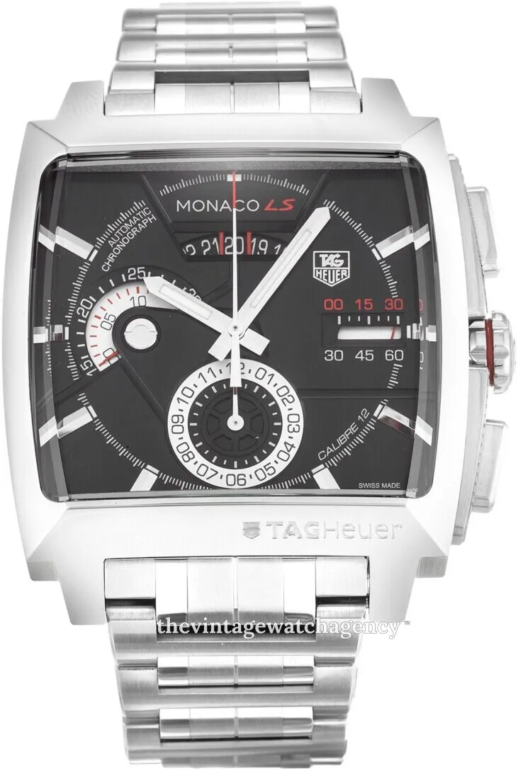 TAG Heuer Monaco Calibre 12 CAL2110.BA0781 Stainless steel Black