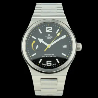 Tudor North Flag 91210N 40mm Stainless steel Black