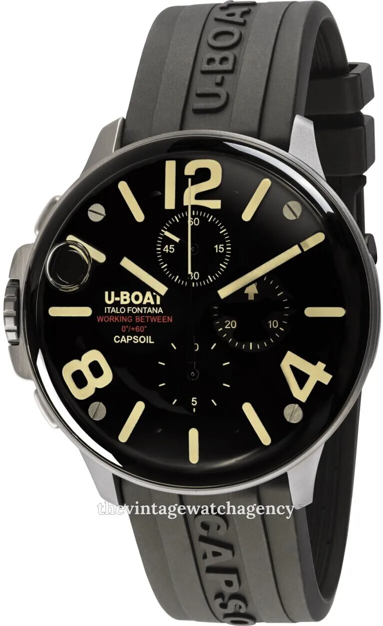 U-Boat Capsoil 8111 45mm Stainless steel Black