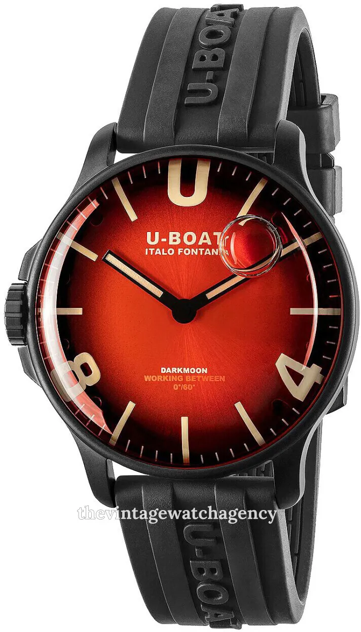 U-Boat Darkmoon 8697/B 44mm Stainless steel Red