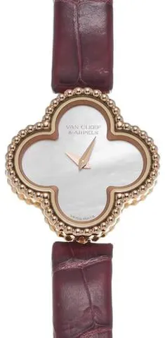 Van Cleef & Arpels Alhambra VCARO8SF00 23mm Rose gold White