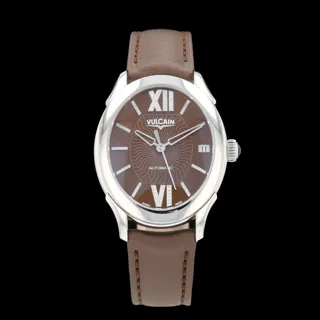 Vulcain First Lady 570157A35. BAL101 Stainless steel Brown and White