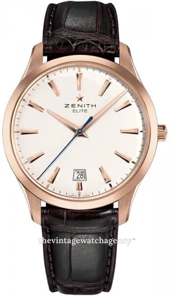 Zenith Captain Central Second 18.2020.670/11.C498 40mm 18k rose gold White