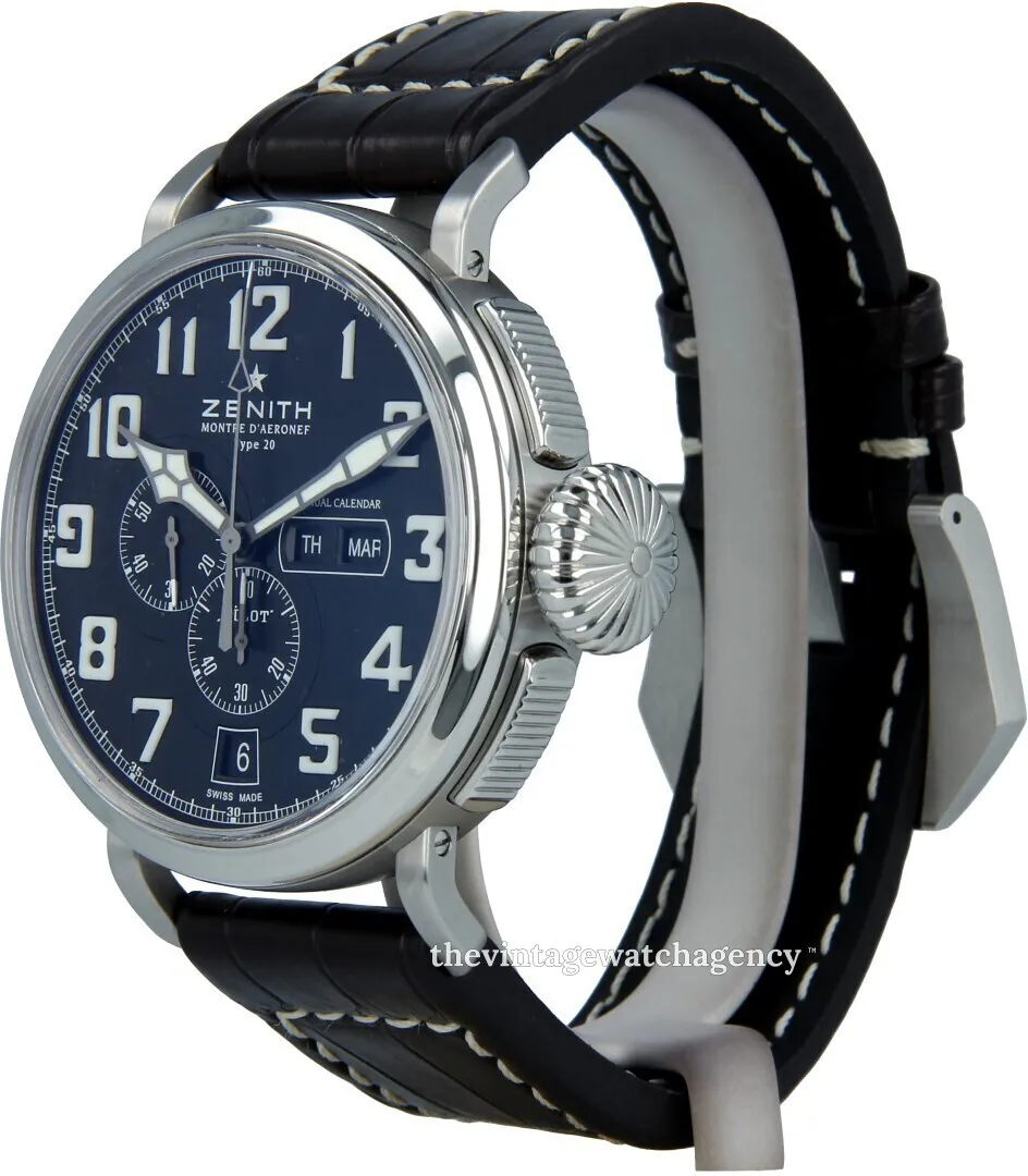 Zenith Pilot 03.2430.4054/21.C721 48mm Stainless steel Black 1