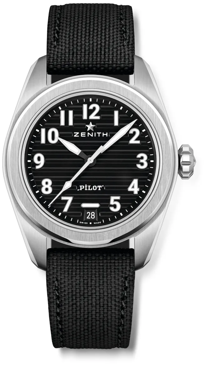 Zenith Pilot 03.4000.3620/21.I001 40mm Stainless steel Black