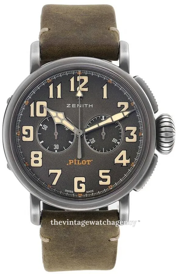 Zenith Pilot 11.2430.4069/21.C773 45mm Stainless steel Gray