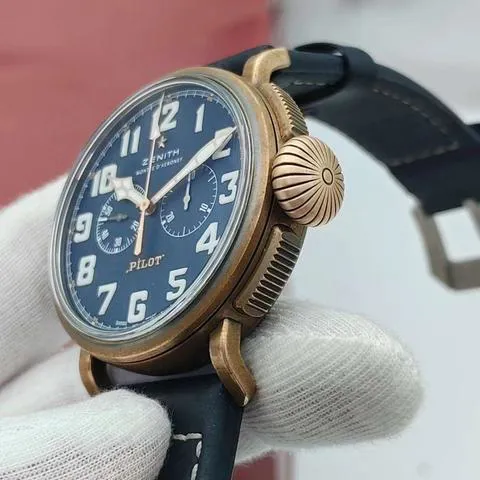 Zenith Pilot 29.2430.4069/57.C808 45mm Bronze Blue 2