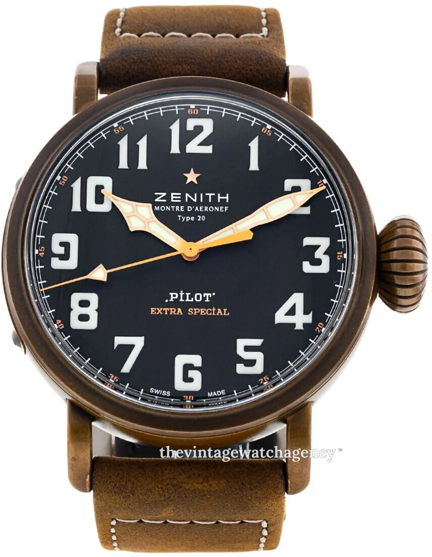 Zenith Pilot 29.2430.679/21.C753 45mm Brown bronze Black