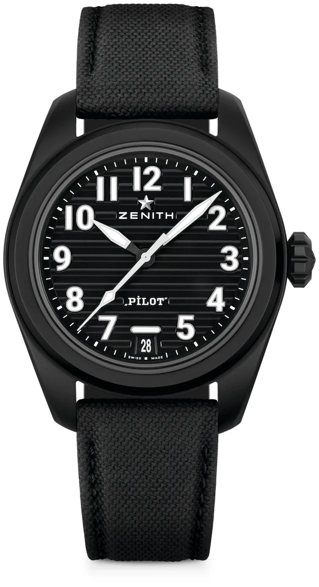 Zenith Pilot 49.4000.3620/21.I001 40mm Black ceramic Black