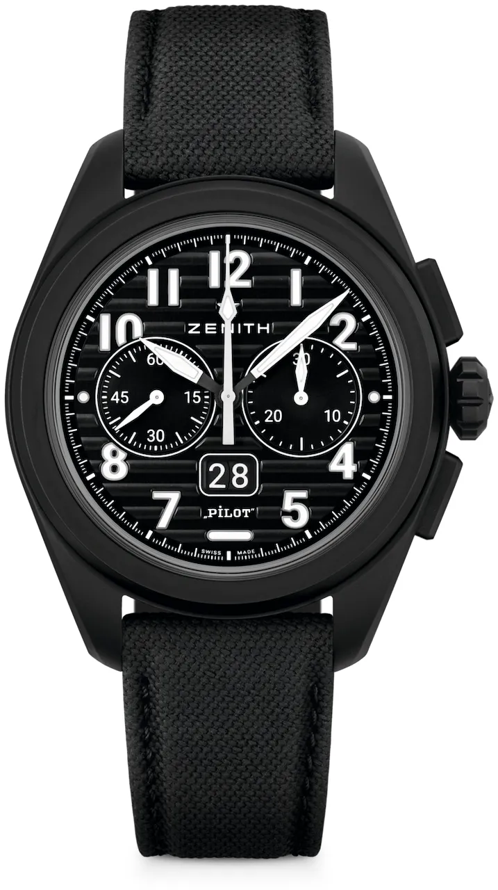 Zenith Pilot 49.4000.3652/21.I001 42.5mm Black ceramic Black