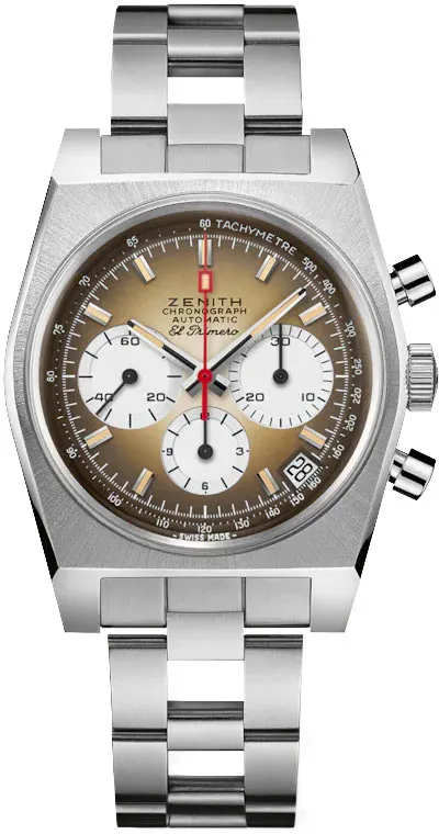 Zenith Revival 03.A384.400/385.M385 37mm Stainless steel Brown