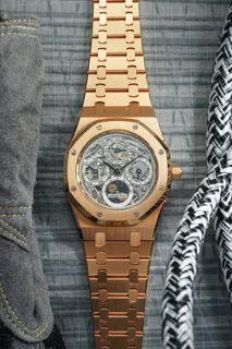 Audemars Piguet Royal Oak Perpetual Calendar 25829 18K pink gold Skeletonized