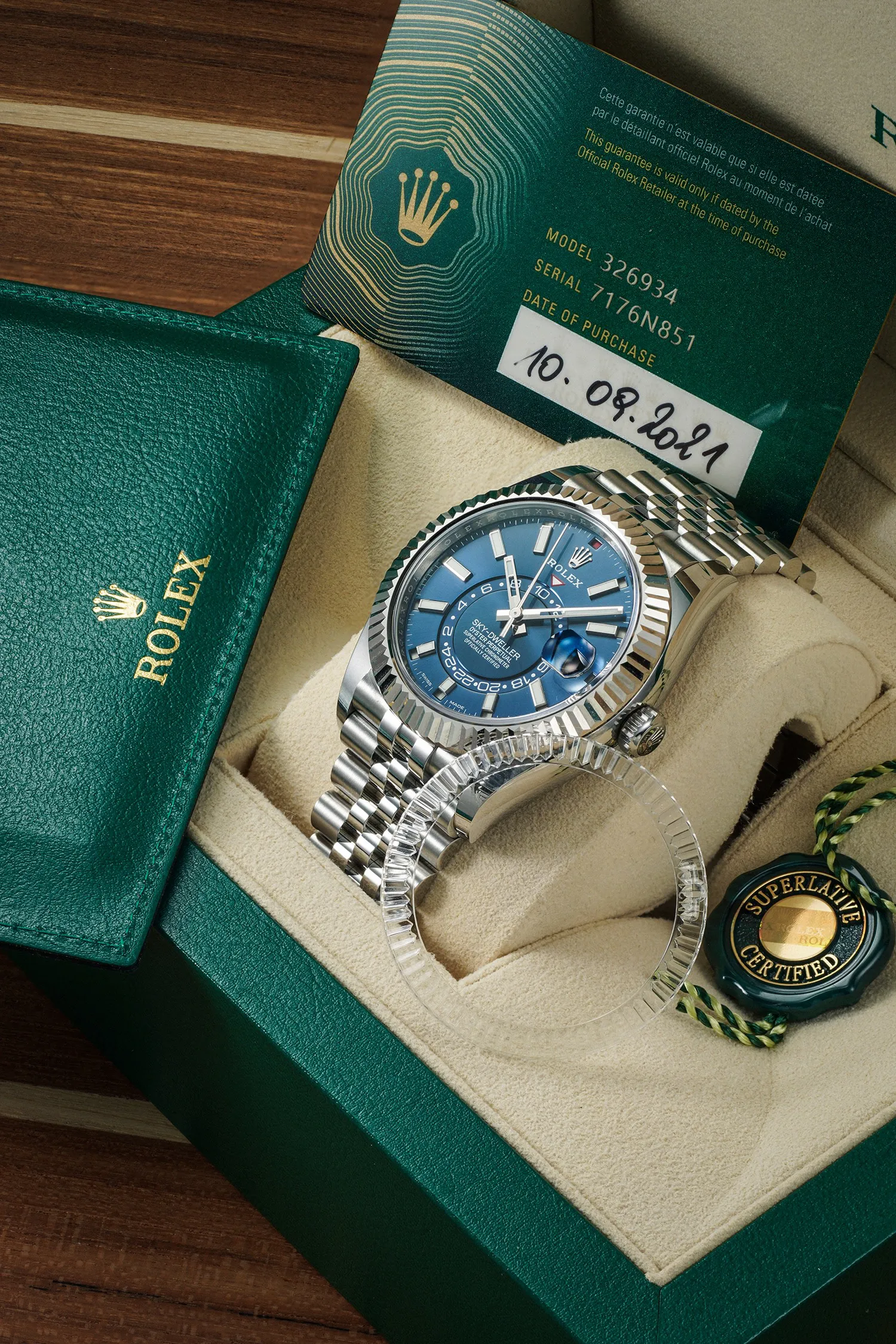 Rolex Sky-Dweller 326934 42mm Stainless steel and gold Blue 2