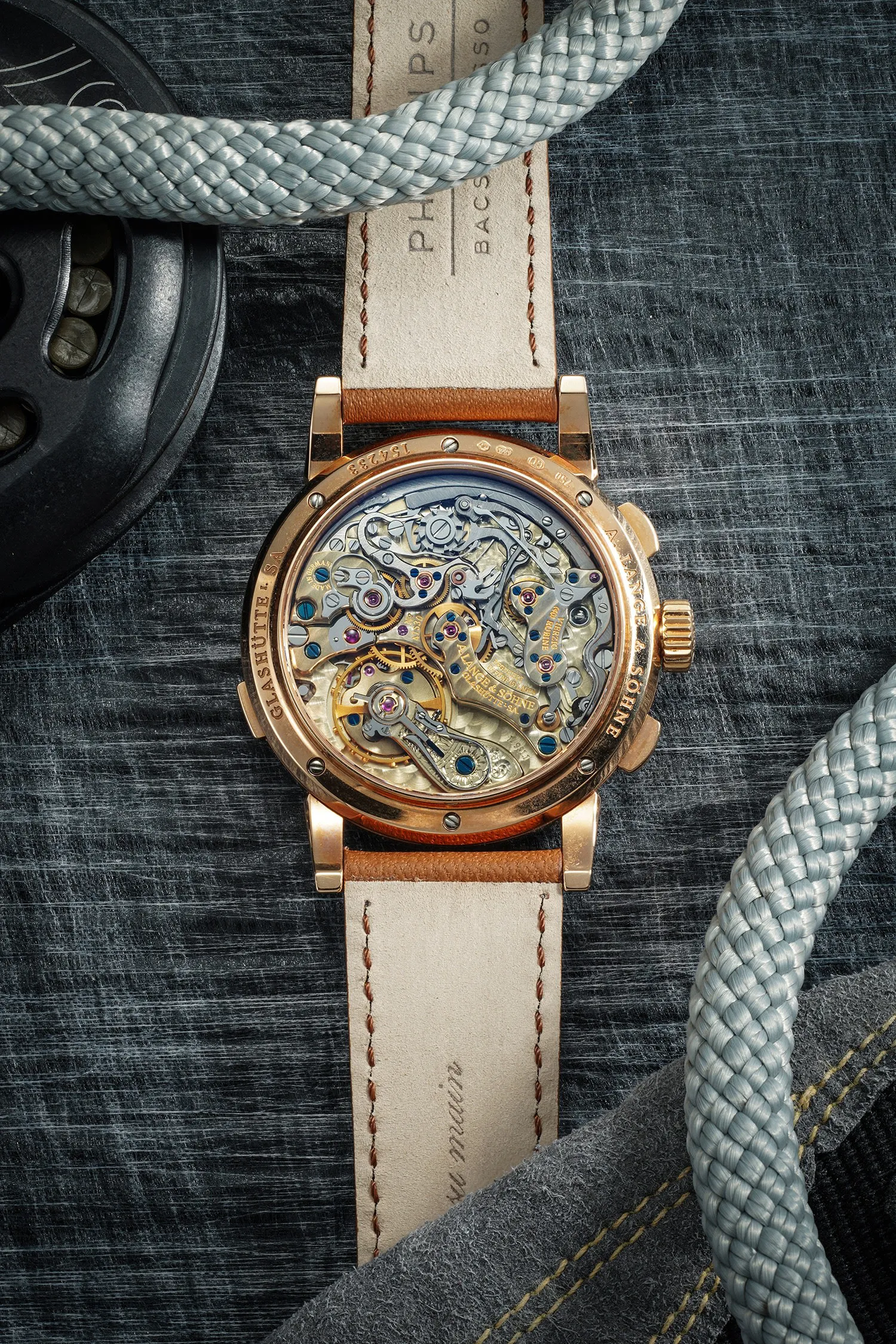 A. Lange & Söhne Datograph 403.032 39mm 18K pink gold Silver 1