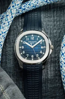 Patek Philippe Aquanaut 5168G-001 White gold Blue