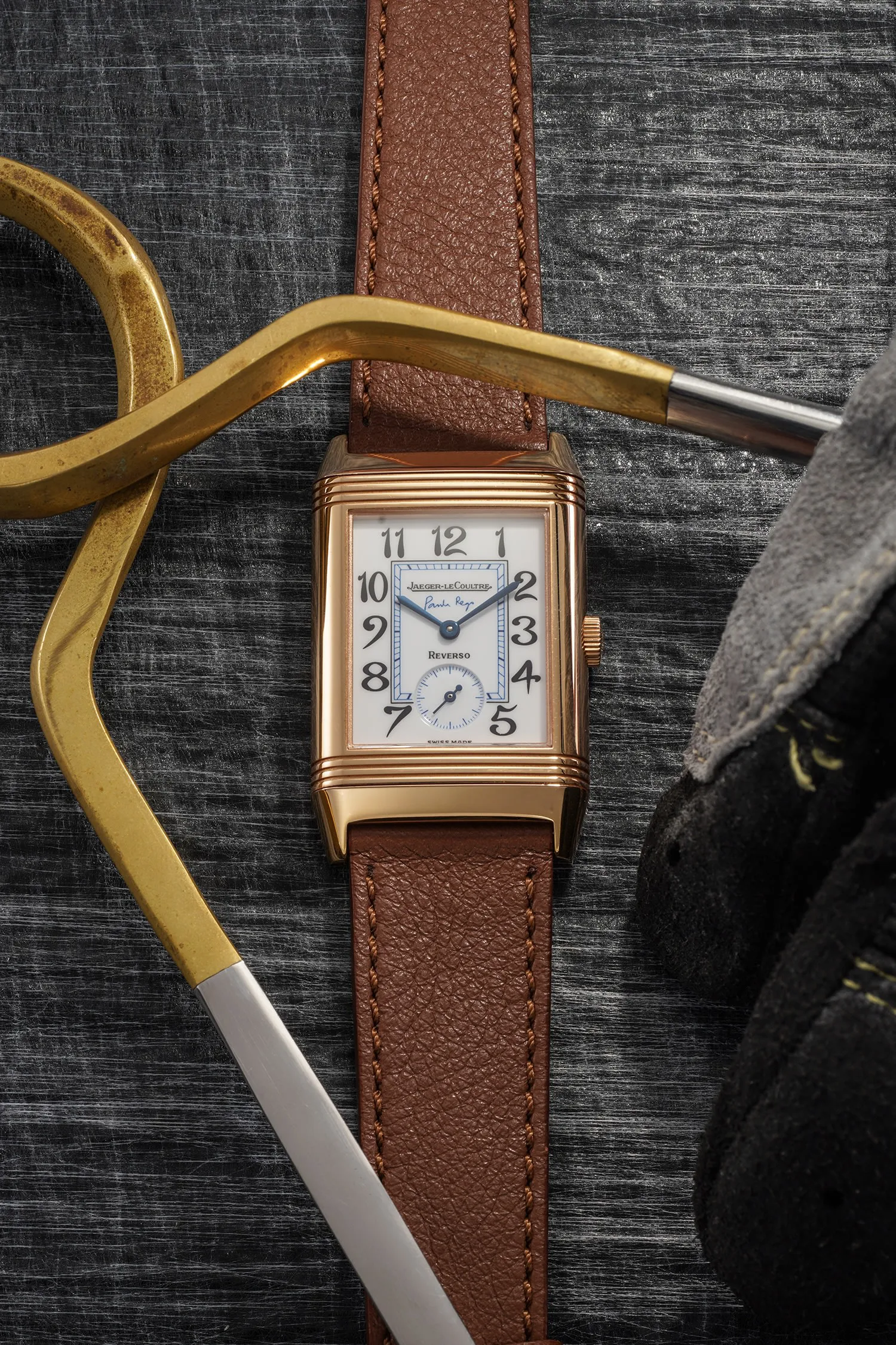 Jaeger-LeCoultre Reverso 42mm 18K pink gold White