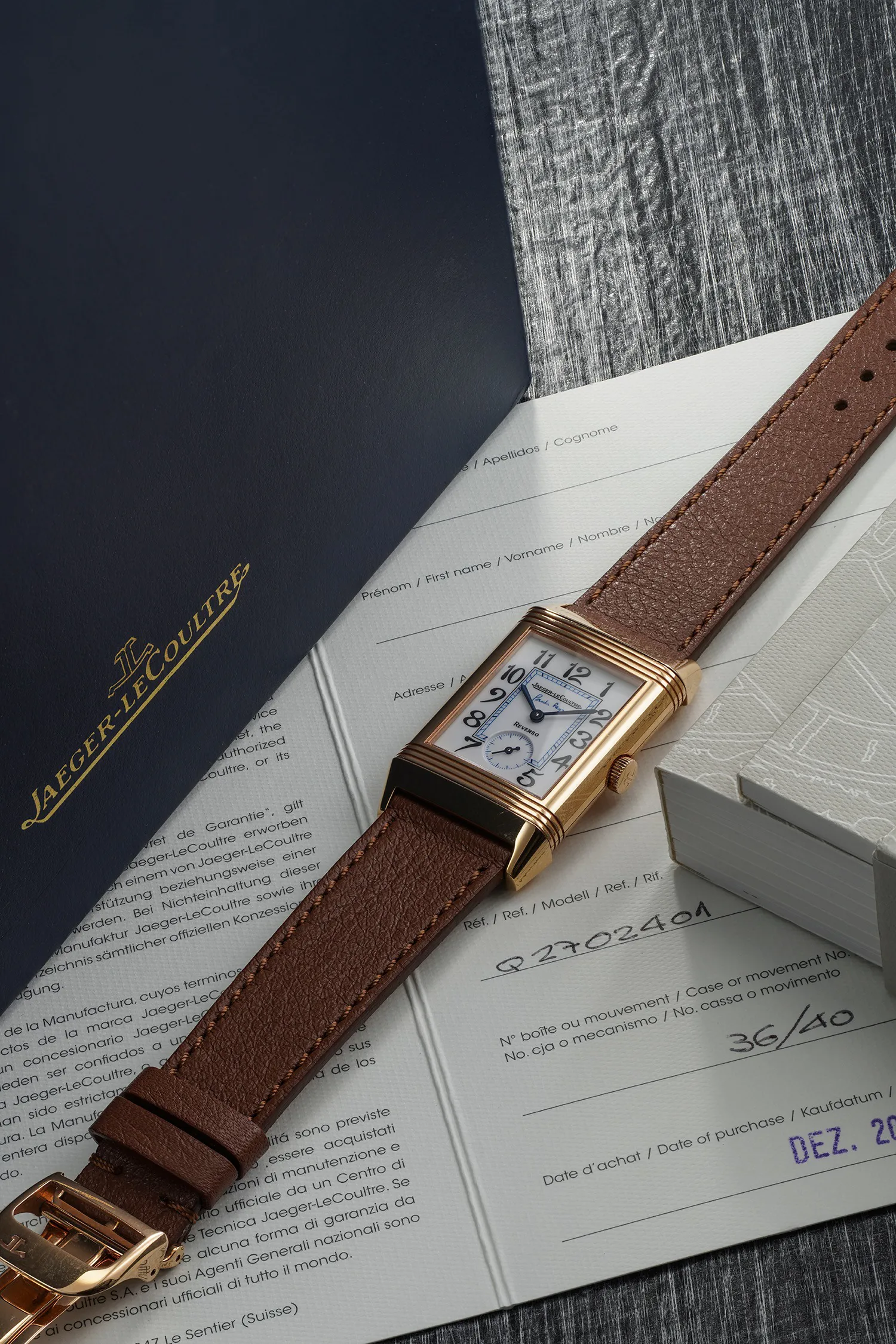 Jaeger-LeCoultre Reverso 42mm 18K pink gold White 2