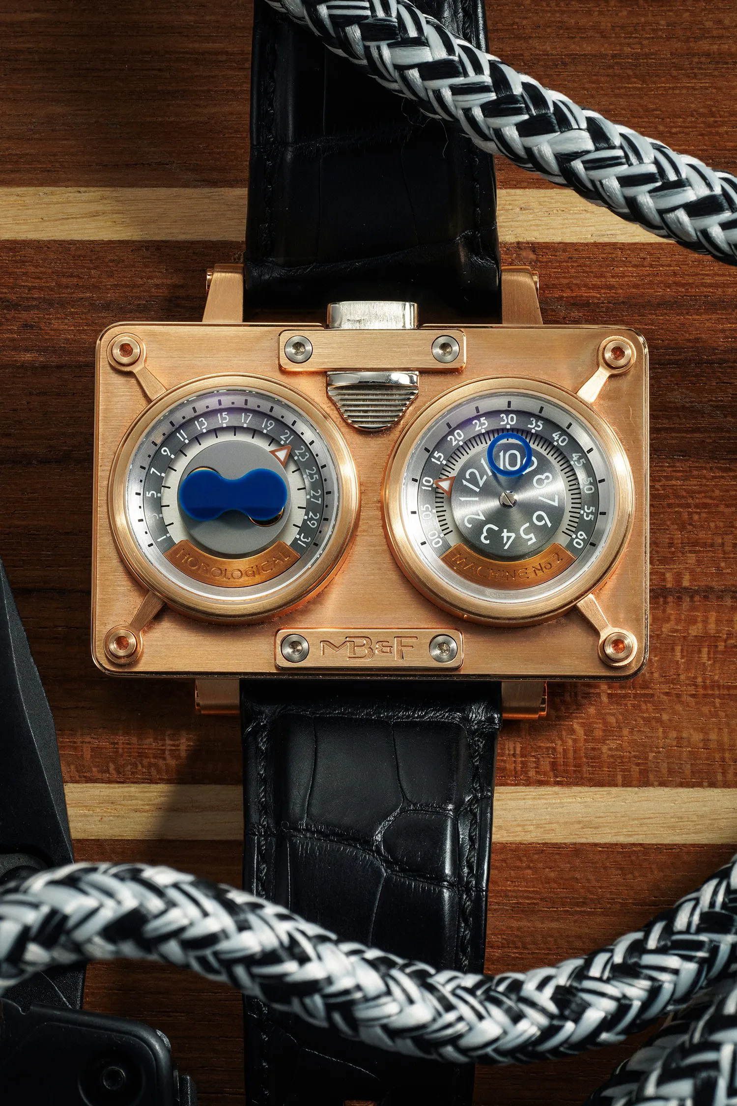 MB&F Horological Machine No.2 20.DTCIT 58mm Titanium and 18K pink gold