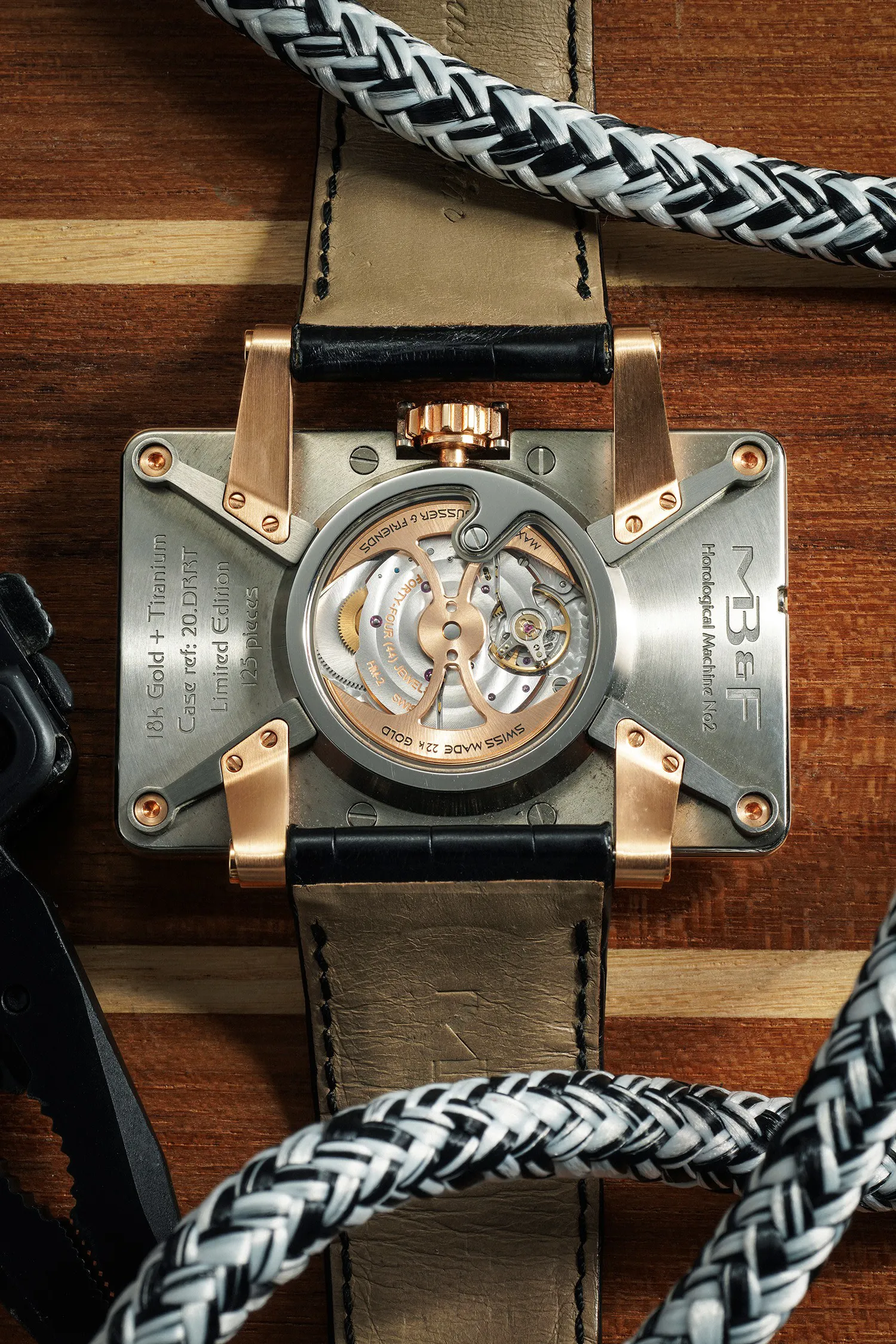 MB&F Horological Machine No.2 20.DTCIT 58mm Titanium and 18K pink gold 1