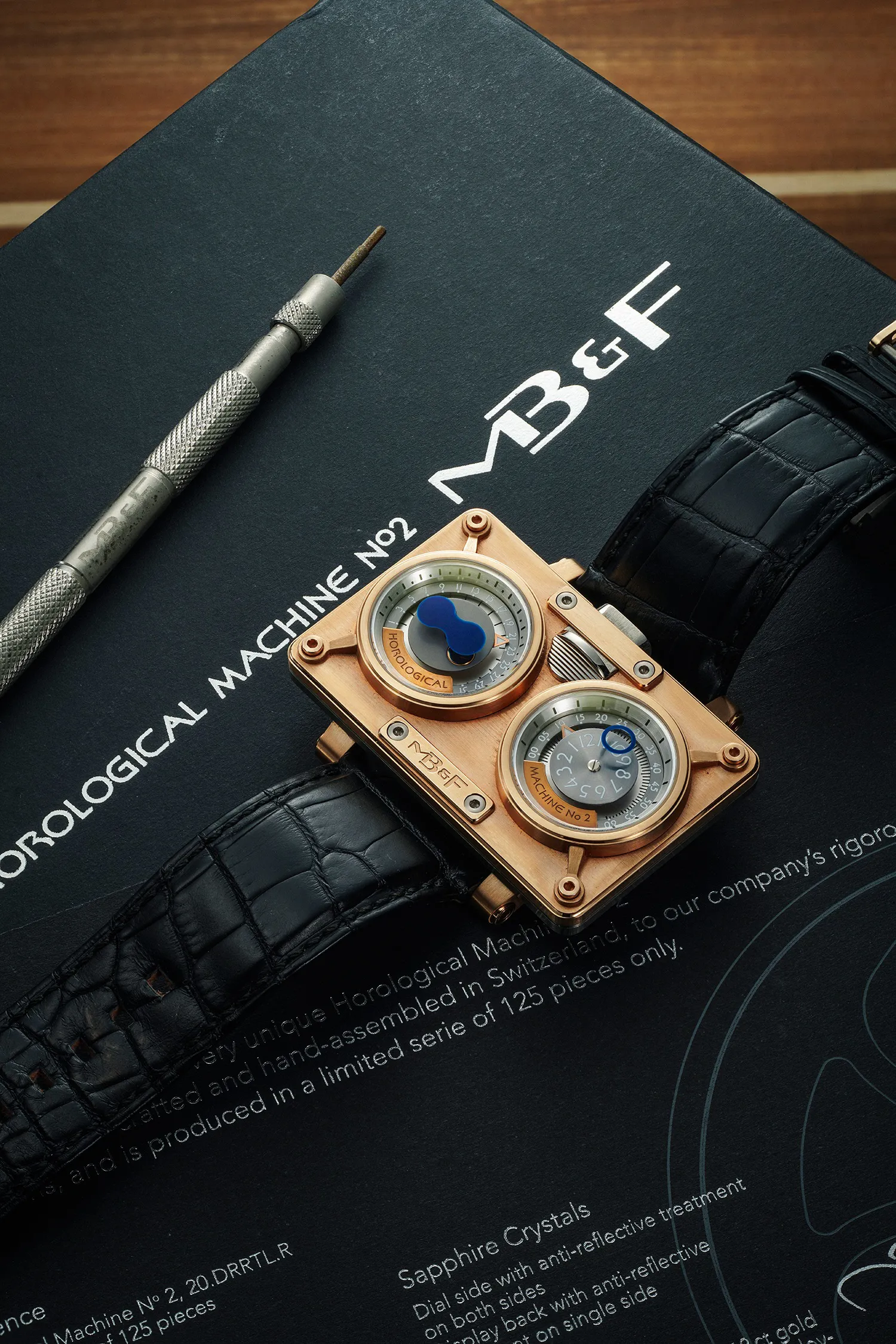 MB&F Horological Machine No.2 20.DTCIT 58mm Titanium and 18K pink gold 2