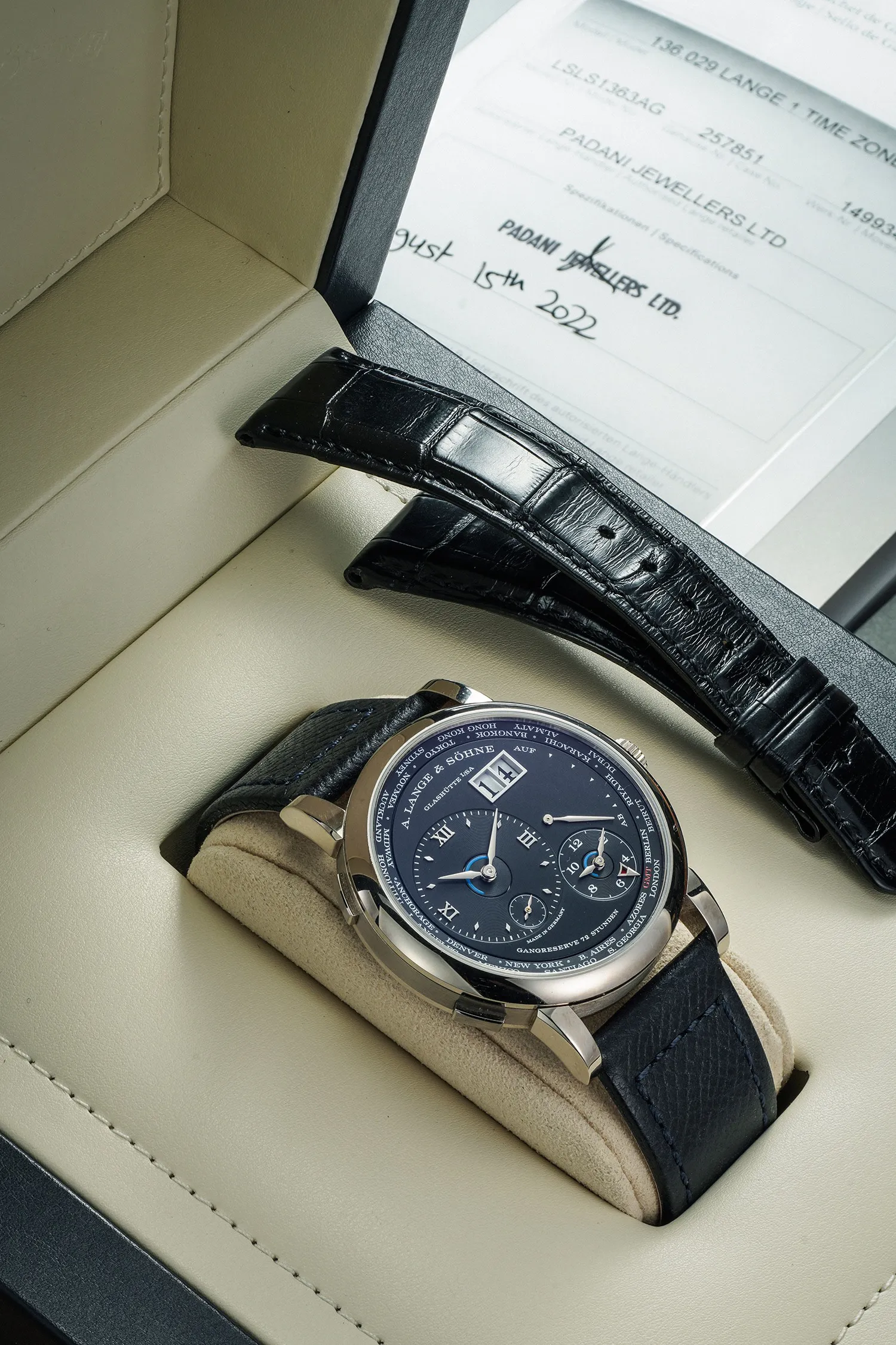 A. Lange & Söhne Lange 1 136.029 42mm 18k white gold Black 2