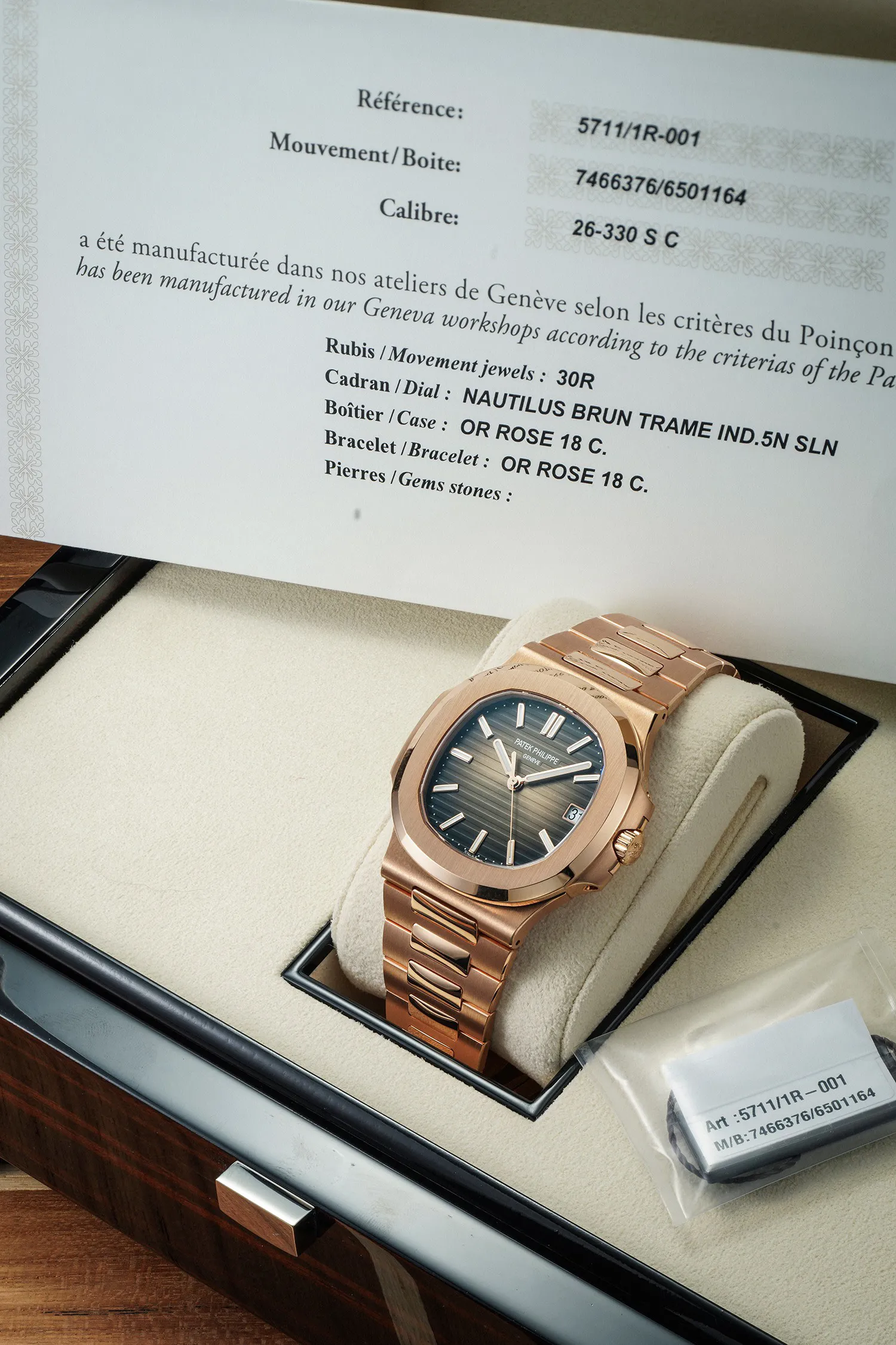 Patek Philippe Nautilus 5711/1R-001 40mm 18K pink gold Brown 2