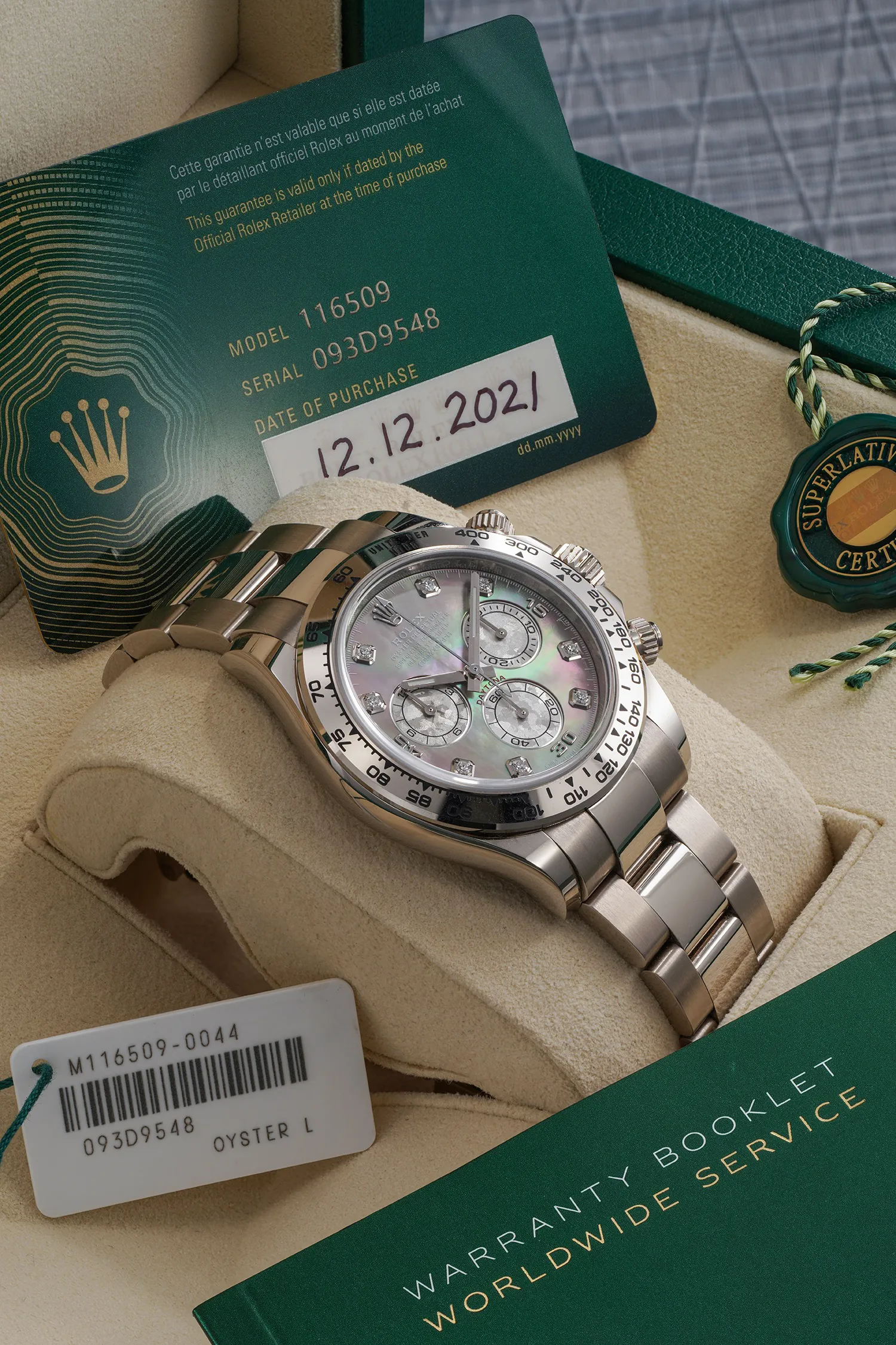 Rolex Daytona 116509 40mm 18k white gold White 2