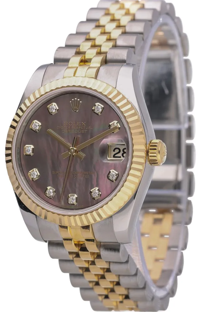 Rolex Datejust 31 178273 31mm Yellow gold and Stainless steel Black 1