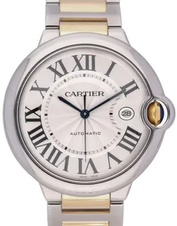 Cartier Ballon Bleu 3001 Yellow gold and Stainless steel Silver