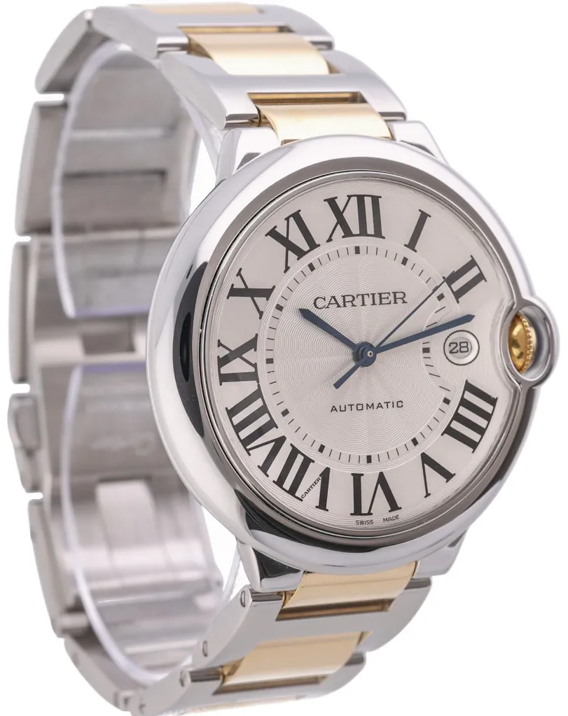 Cartier Ballon Bleu 3001 42mm Yellow gold and Stainless steel Silver 5