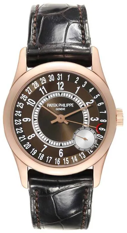 Patek Philippe Calatrava 6000R-001 37mm Rose gold Brown