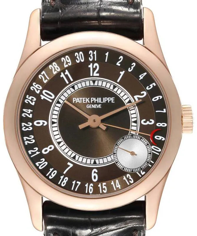 Patek Philippe Calatrava 6000R-001 37mm Rose gold Brown 1