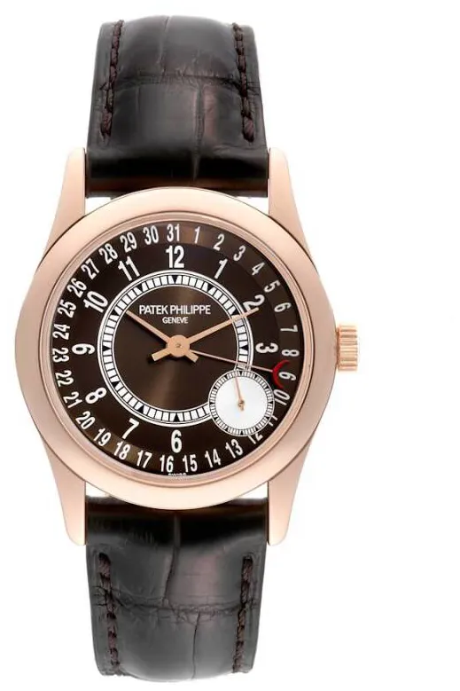 Patek Philippe Calatrava 6000R 37mm Rose gold Brown