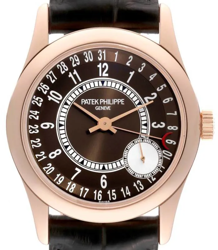 Patek Philippe Calatrava 6000R 37mm Rose gold Brown 1