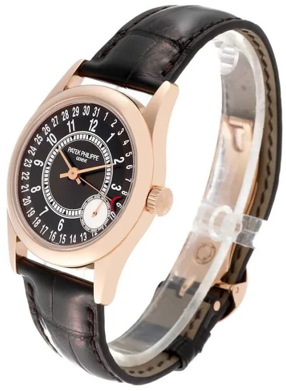 Patek Philippe Calatrava 6000R 37mm Rose gold Brown 2