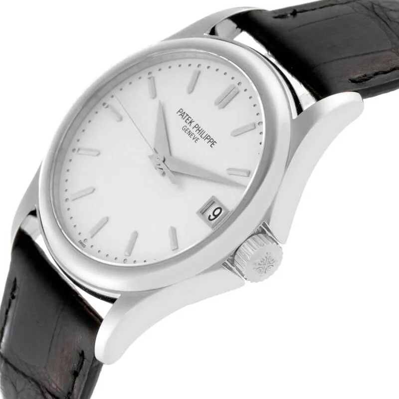 Patek Philippe Calatrava 5127G-001 37mm White gold Silver 4