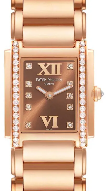 Patek Philippe Twenty~4 4908/11R-010 26.5mm  rose gold diamond Brown 1