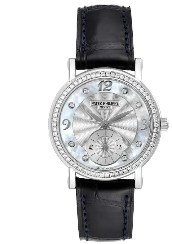 Patek Philippe Calatrava 4959G 31mm  white gold diamond Silver and Mother-of-pearl