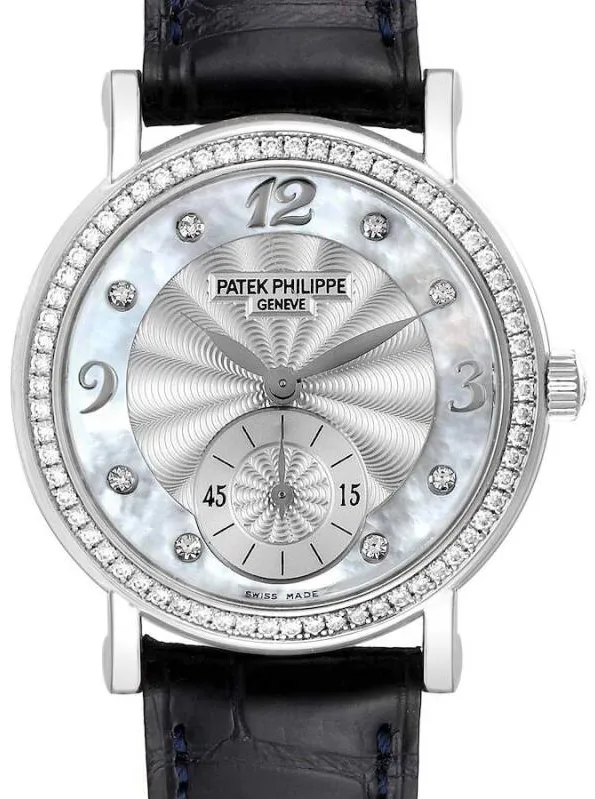 Patek Philippe Calatrava 4959G 31mm  white gold diamond Silver and Mother-of-pearl 1