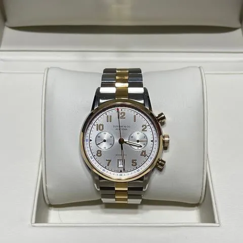 Tiffany CT60 42mm Yellow gold and Stainless steel Silver